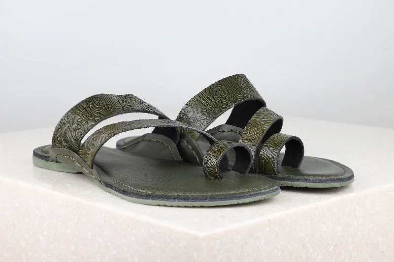 Casual Slippers-Green