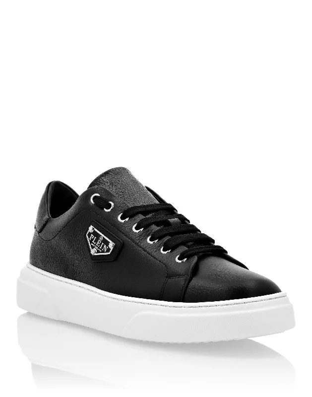 Leather Lo-Top Sneakers Iconic Plein