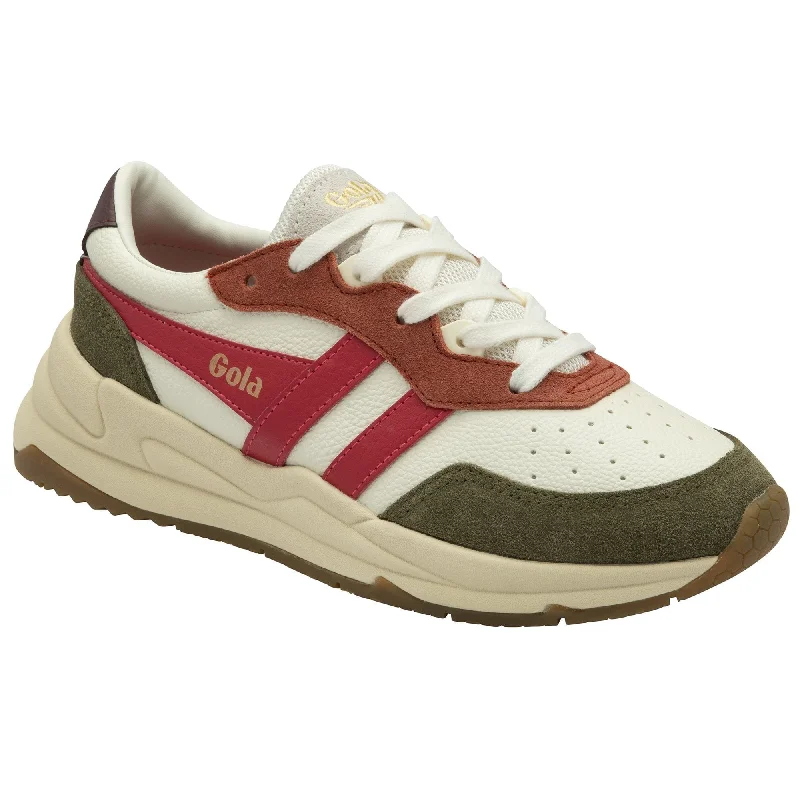 Saturn Sneaker (Off White/Khaki/Raspberry)