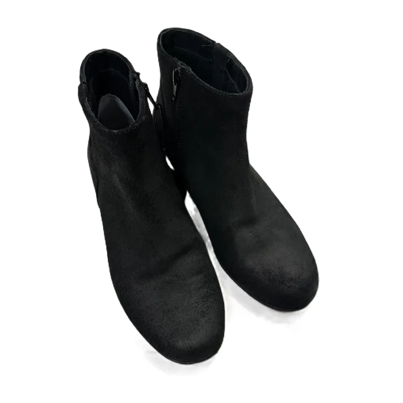 Boots Ankle Flats By Abeo In Black, Size: 6.5