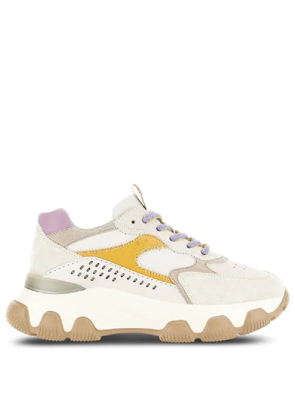 HOGAN Panelled Suede Chunky Sole Sneakers for Women