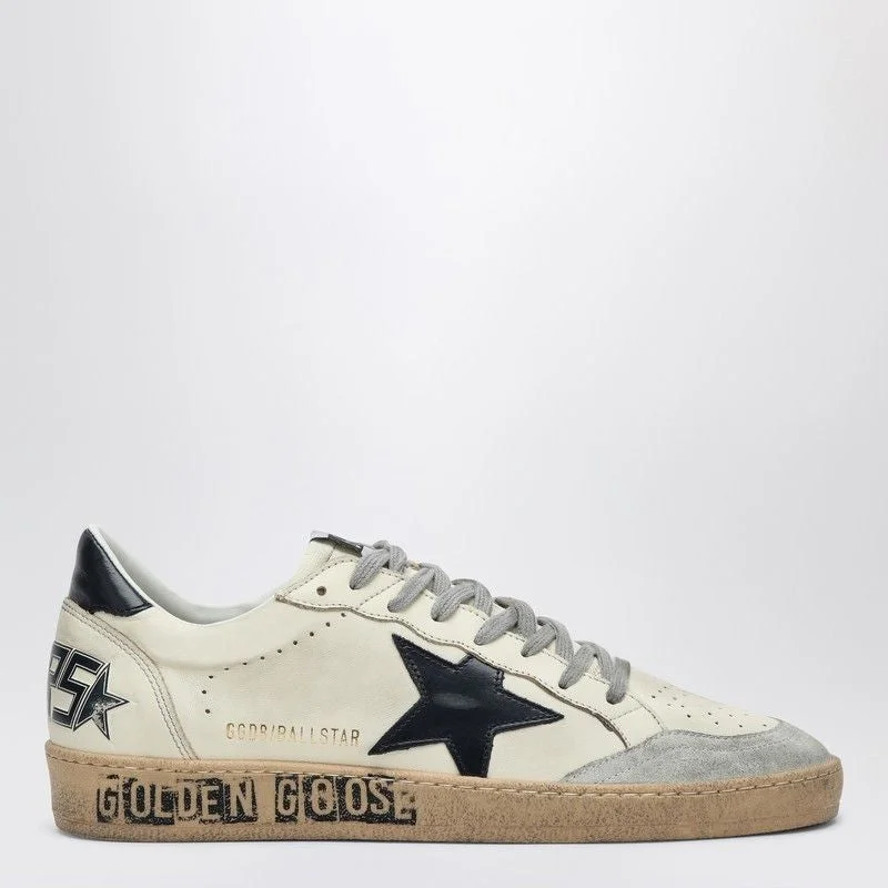 GOLDEN GOOSE Men's Nappa Upper and Suede Toe Leather Star Sneakers